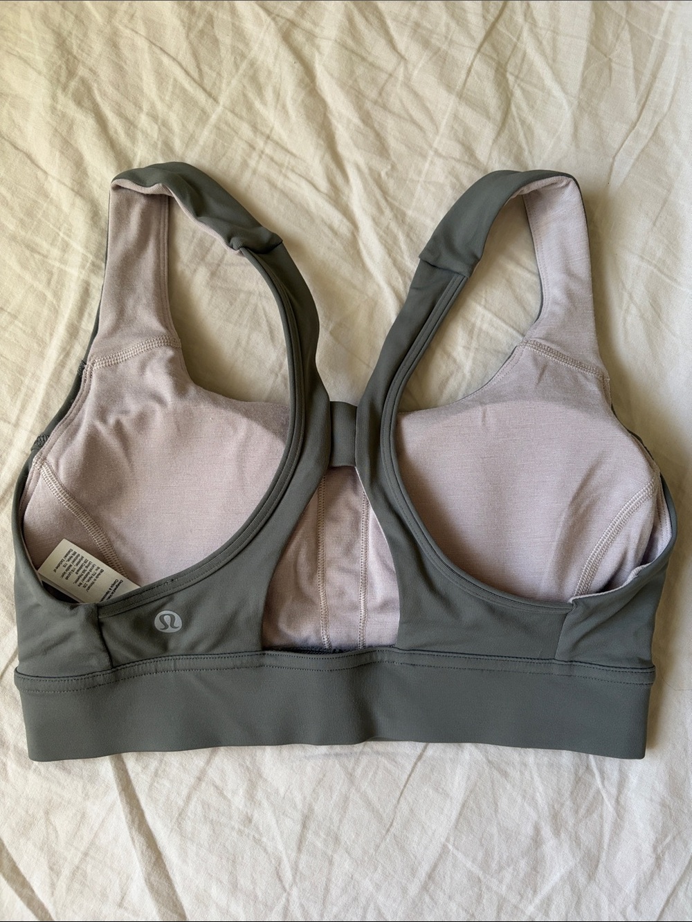NWOT Lululemon Athletica Olive Green Racerback Sports Bra Sz 4